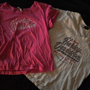 Two Harley-Davidson Shirts